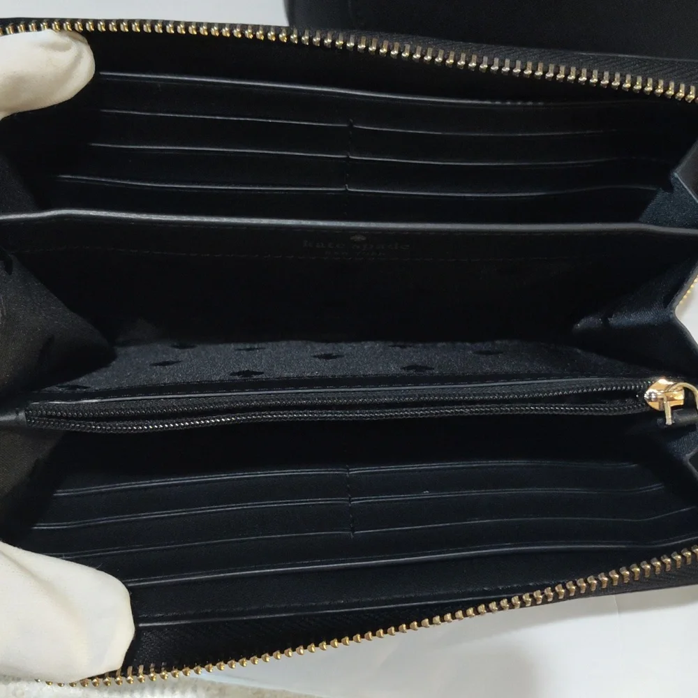 Kate Spade Black Tote with Gold Accents - Picture 16 of 16